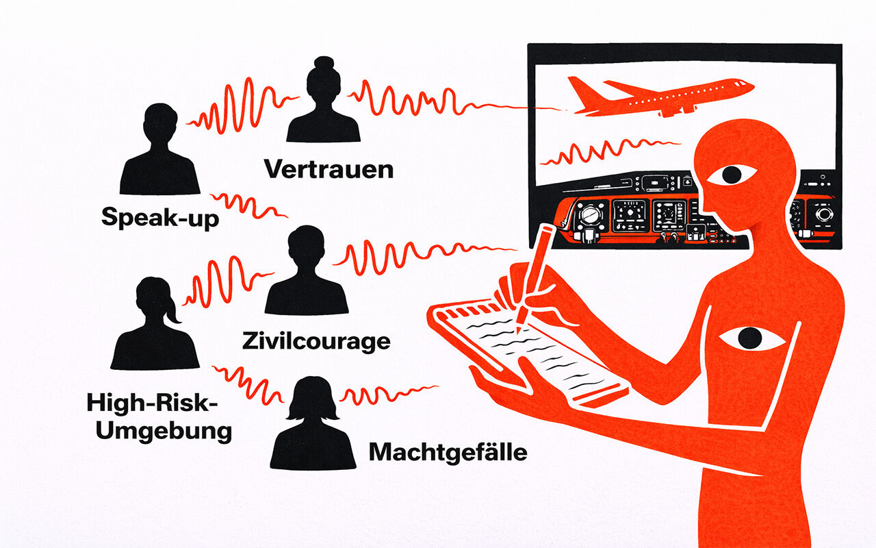 Interviews, Beobachtungen und Erfahrungswissen aus dem Flugalltag sammeln.