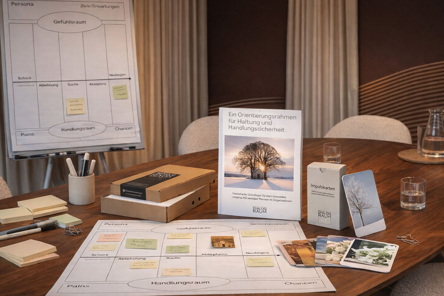 Das Toolkit im Überblick mit diversen Inhalten, wie Anleitungen und Methoden.