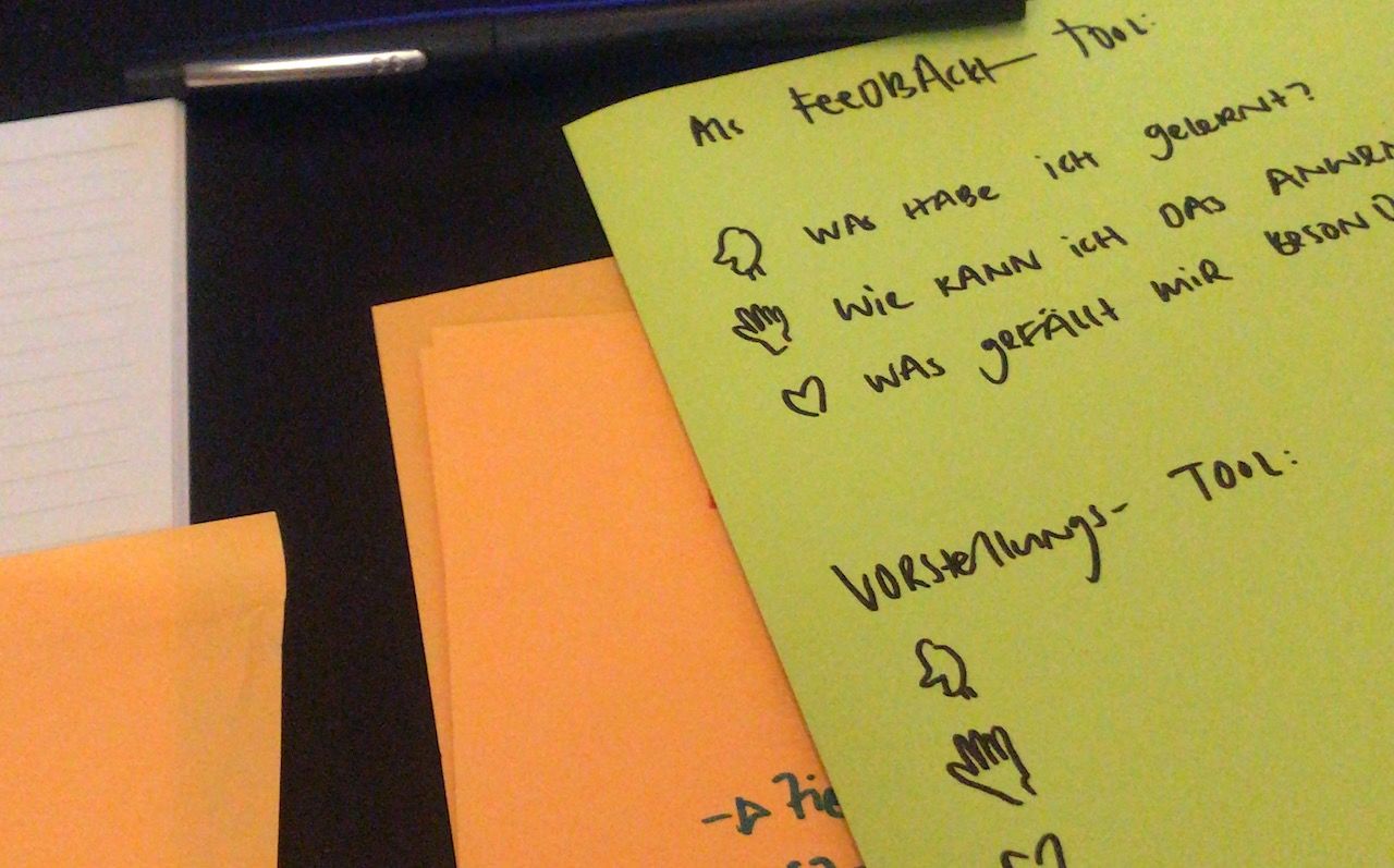 Der Facilitator wählt den Anwendungsrahmen und bereitet die dazu passenden Fragen vor