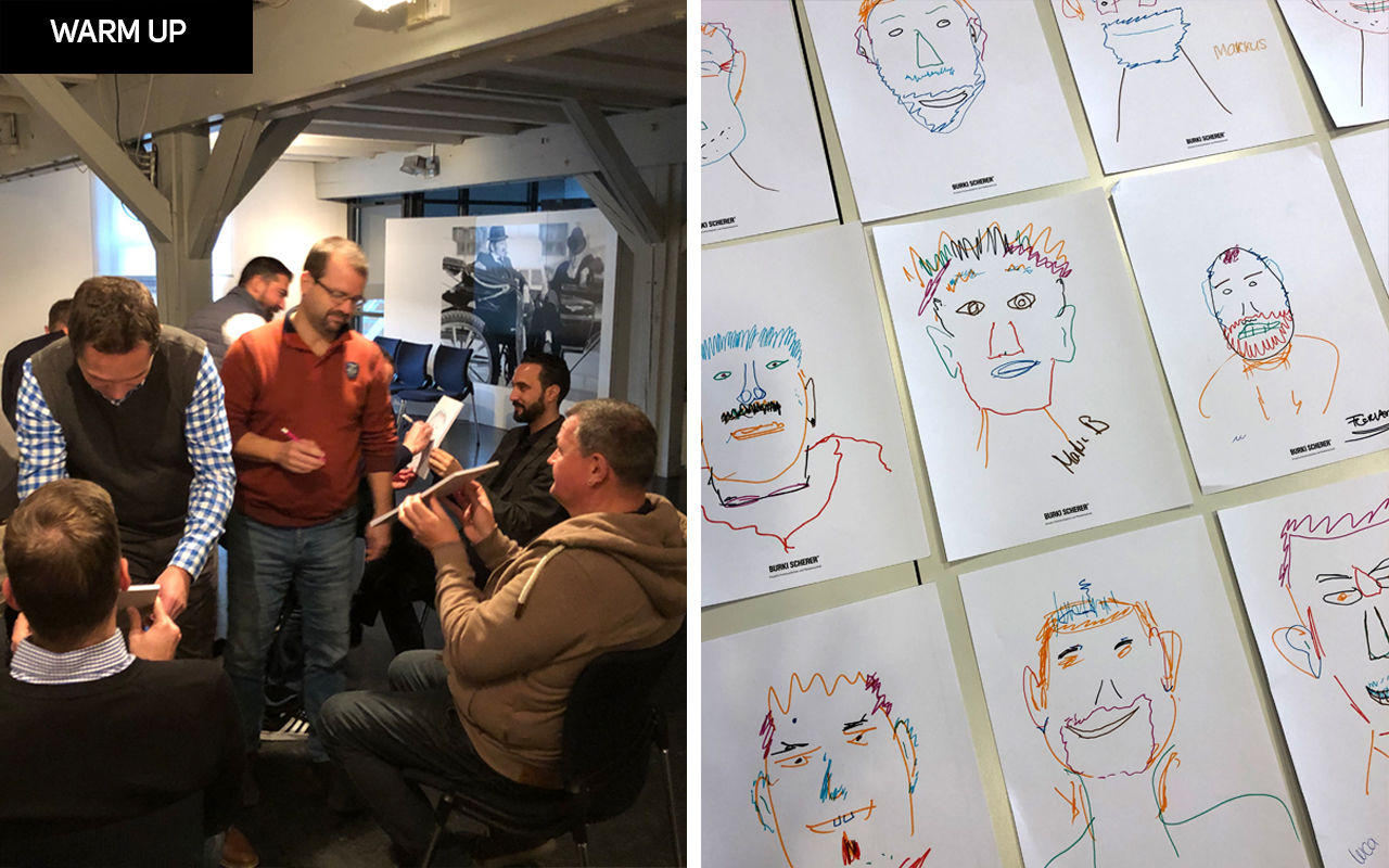 WARUM UP// Portrait Skizze