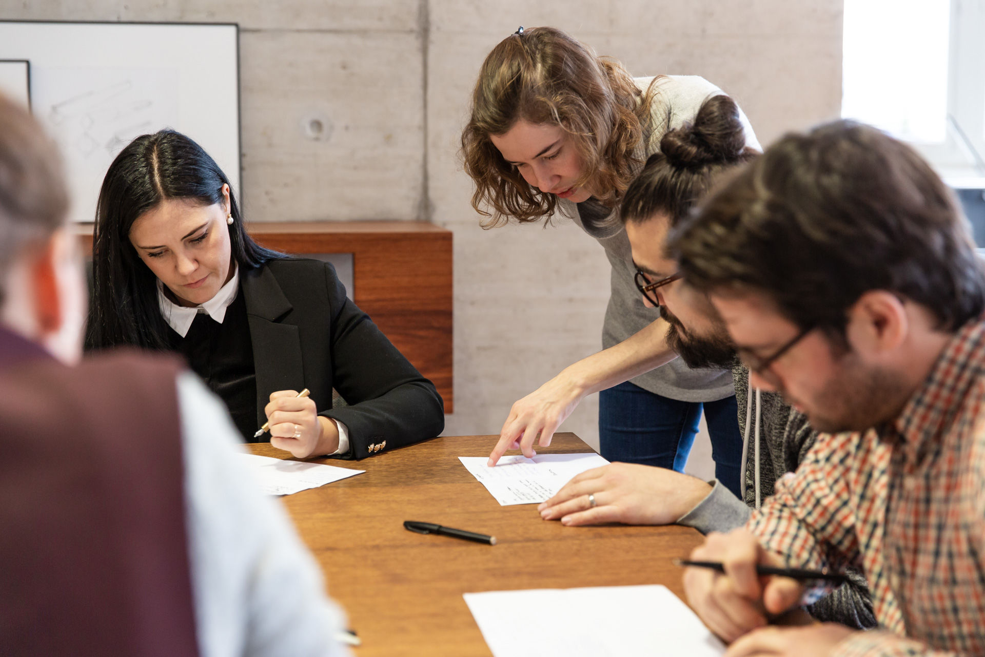 Parallel zur Gartengruppe testete ich die Ideenstafette auch in meinem Designteam (Foto: Raphael Ammann).