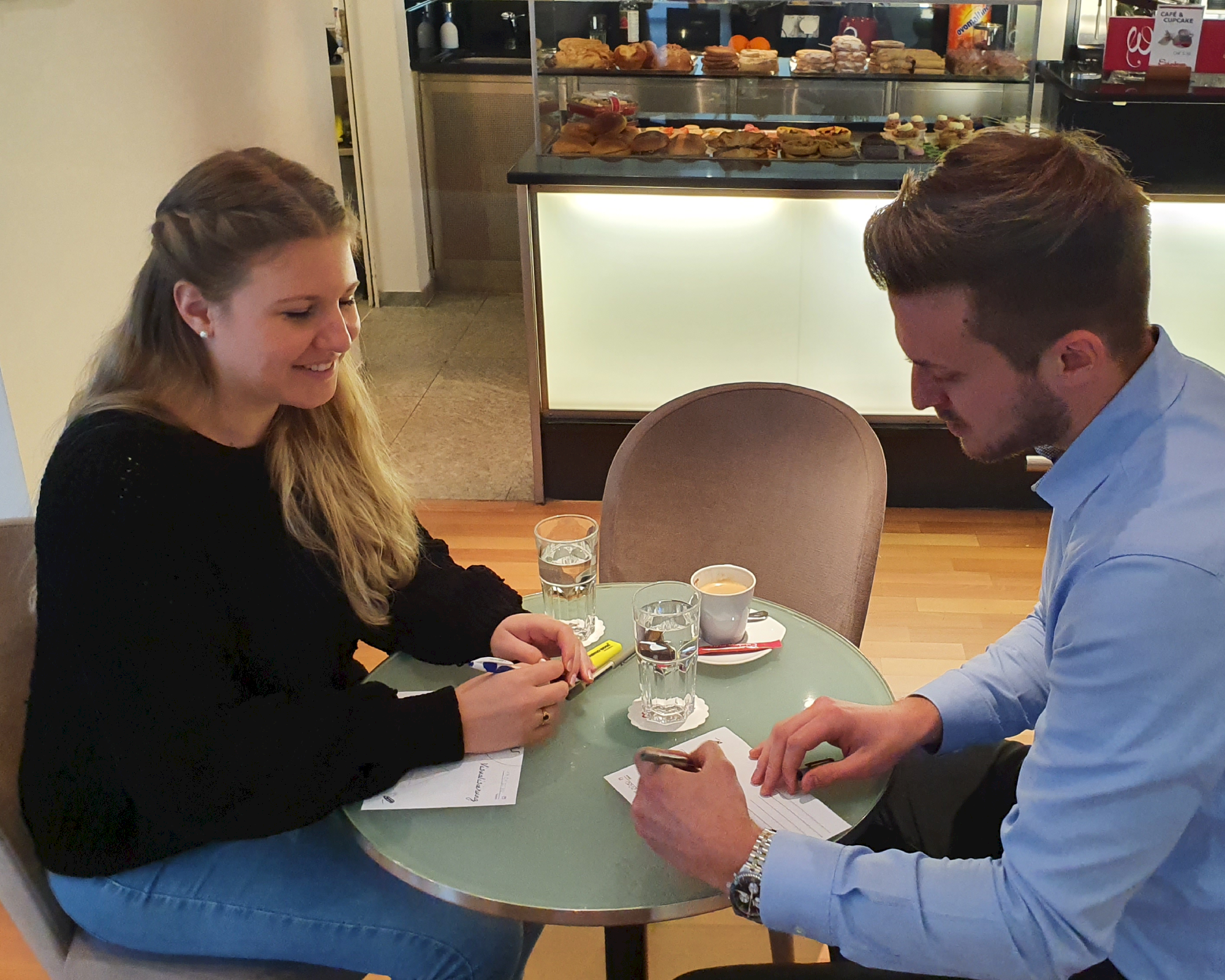 Beim Kaffee-Roulette