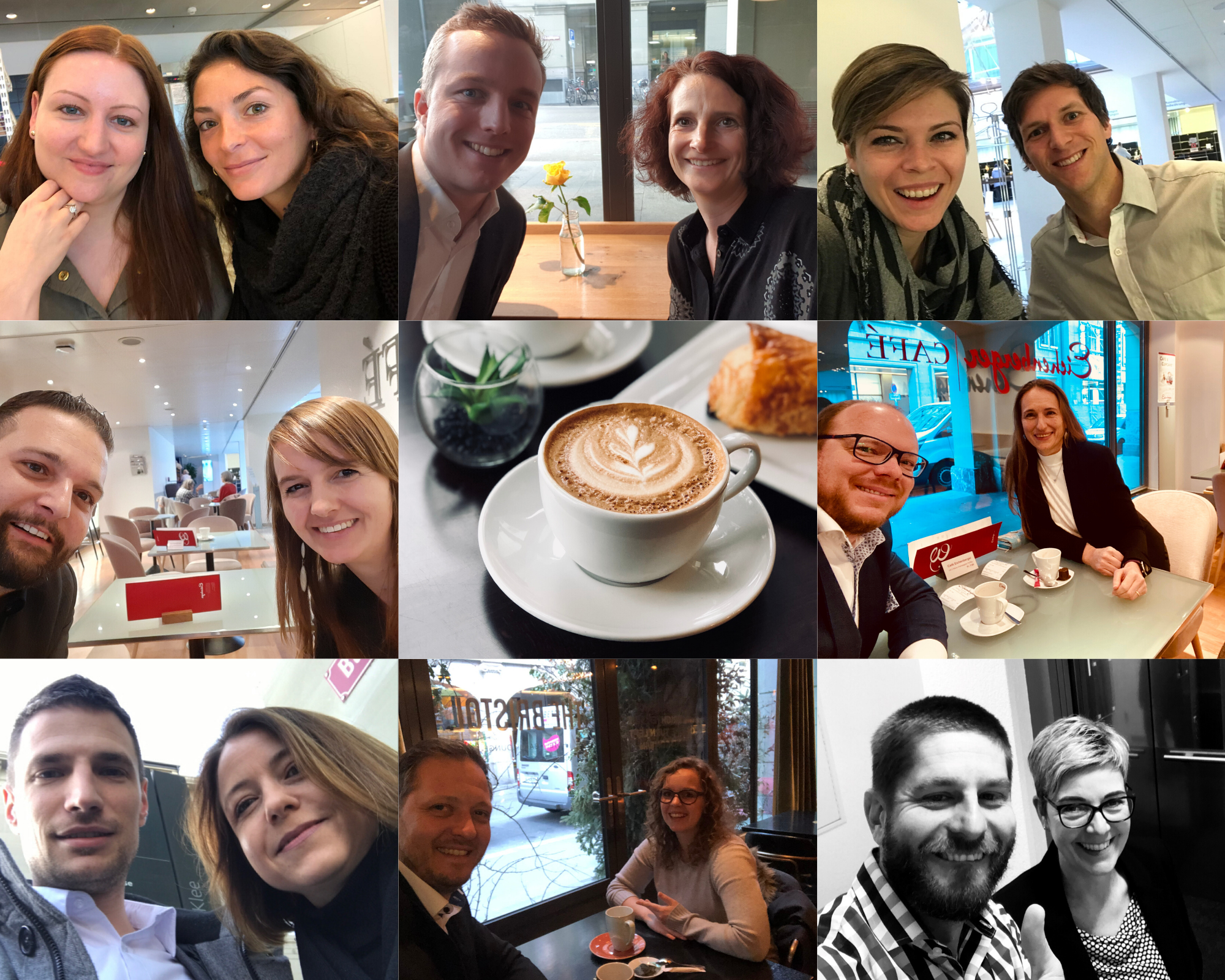 Selfies nach der ersten Durchführung