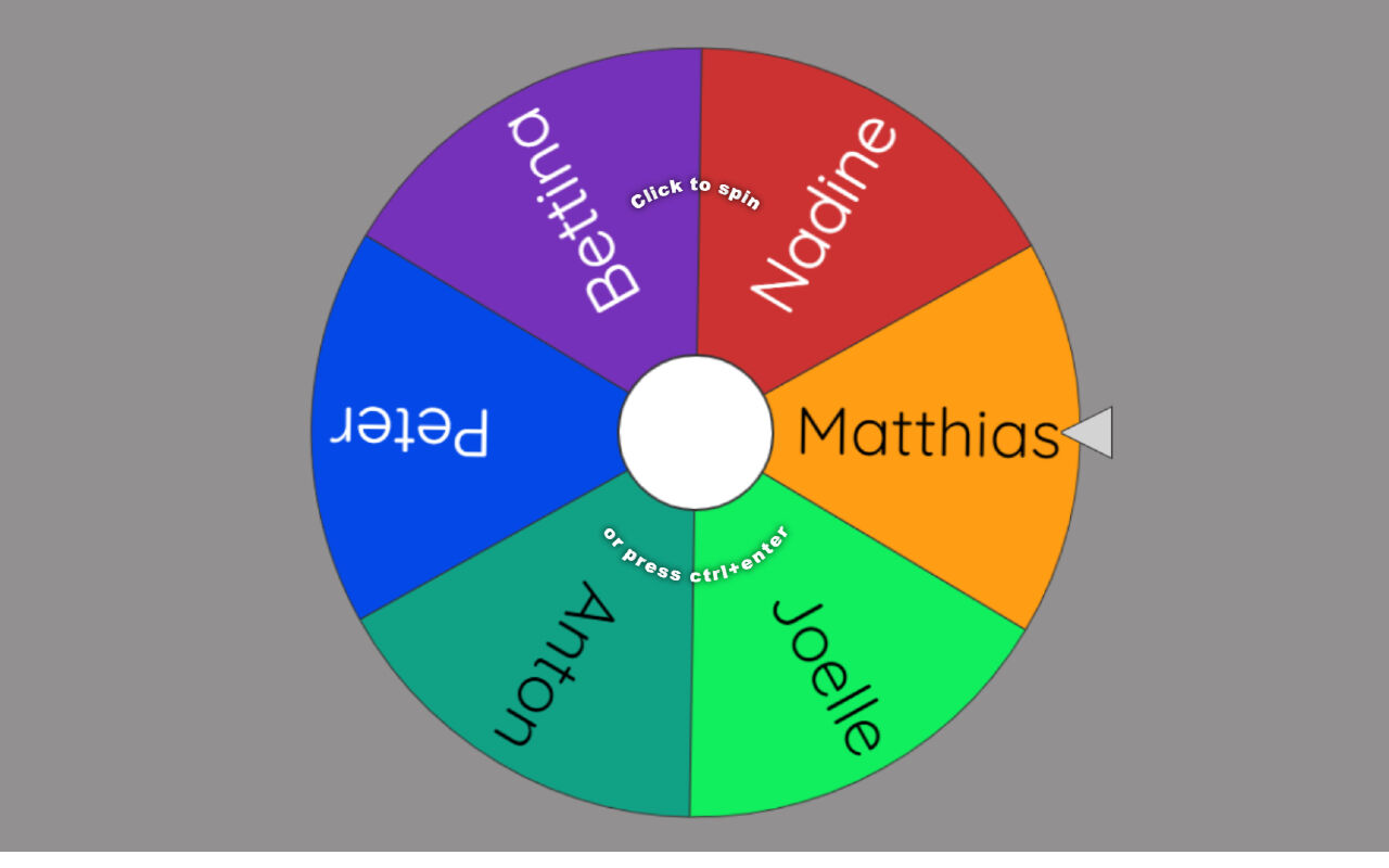 Zufallsgenerator wheelofnames.com