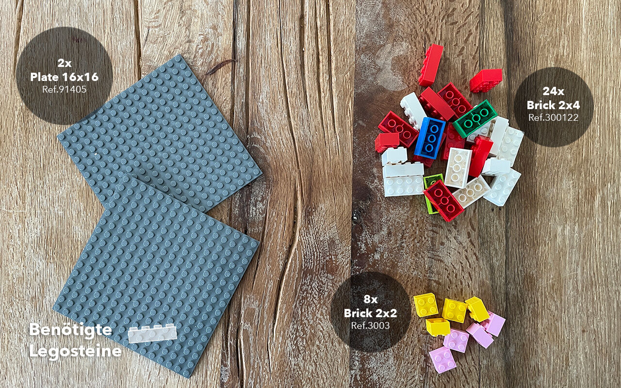 Benötigte Legosteine