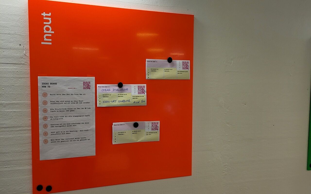 Ideen Anschlagbrett Ansicht 5 - Das Input Board