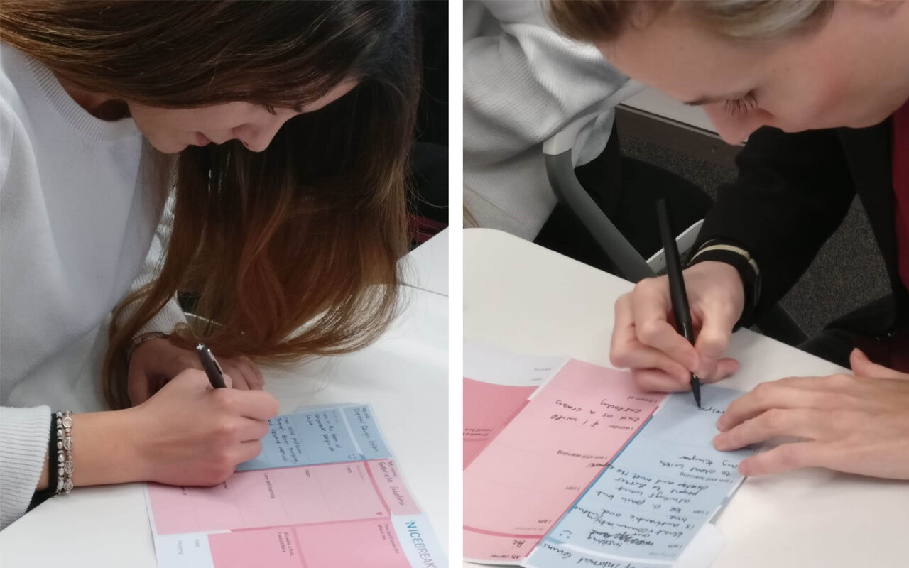 Ausfüllen des Nicebreakers