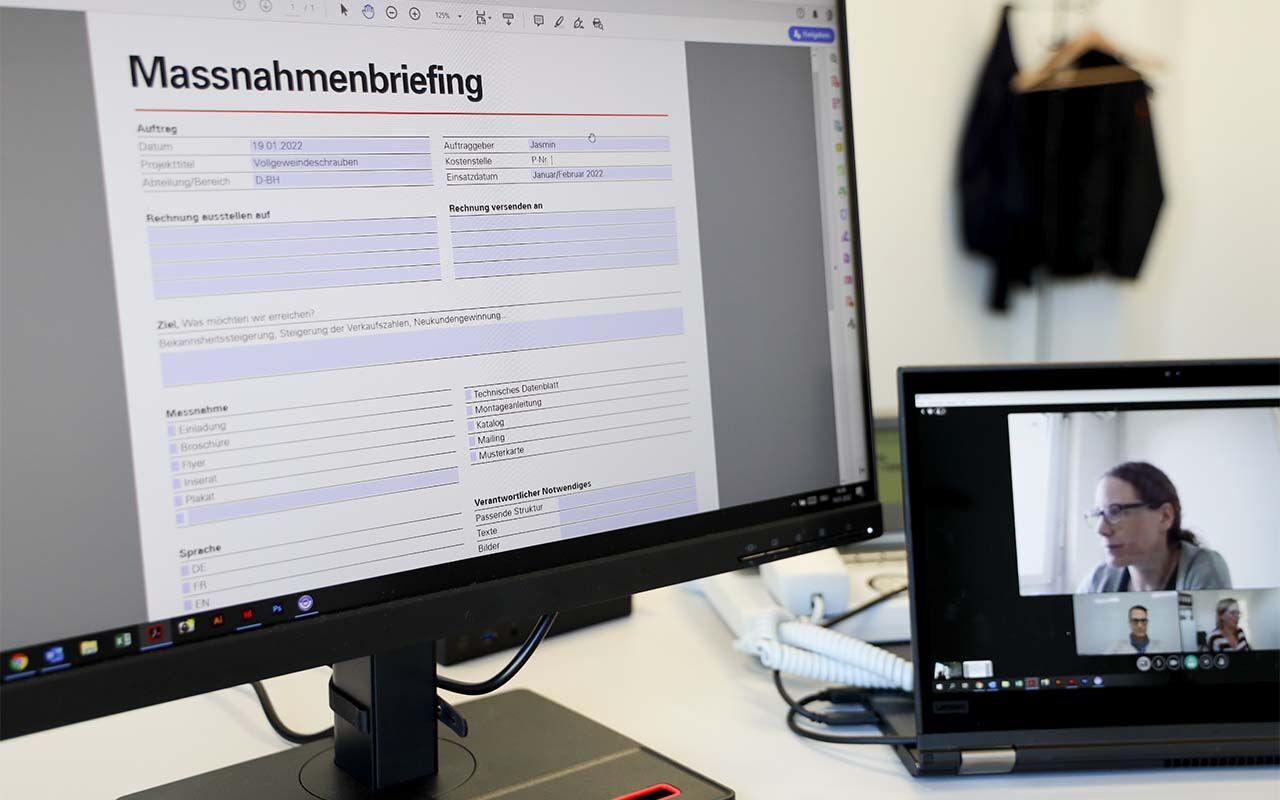 Step 1: Briefingerarbeitung im Projektteam
