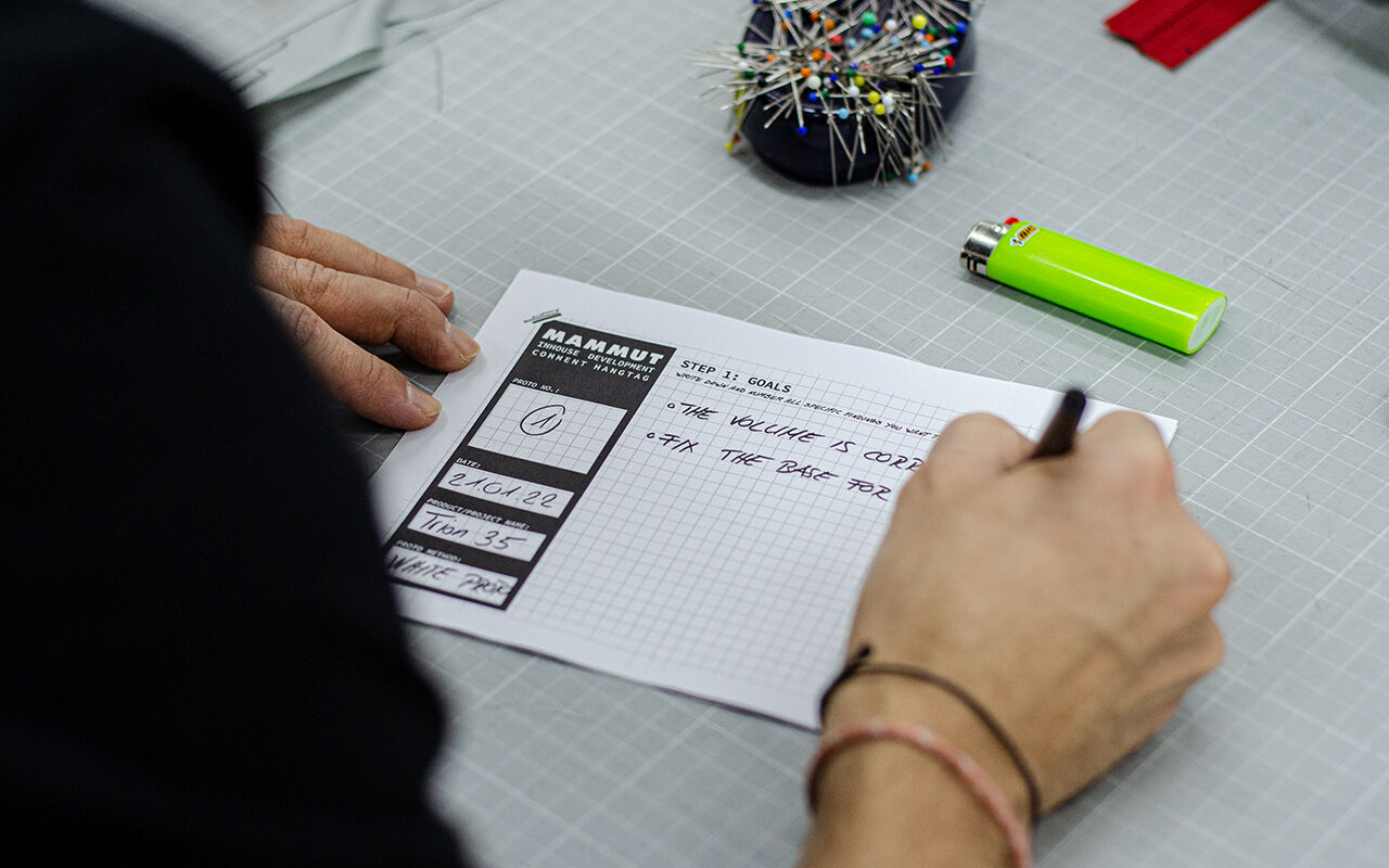 Festhalten der Ziele.