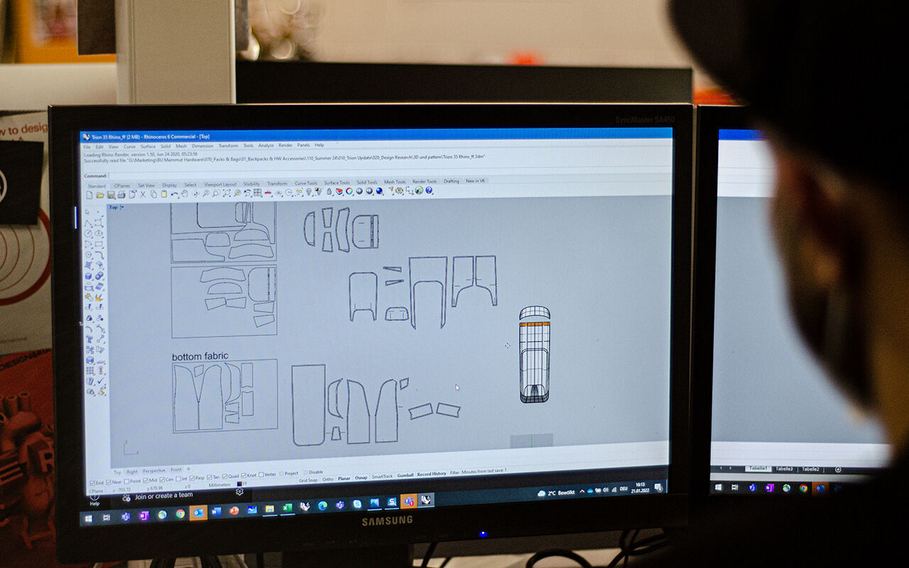 Erstellung des Schnittmusters.