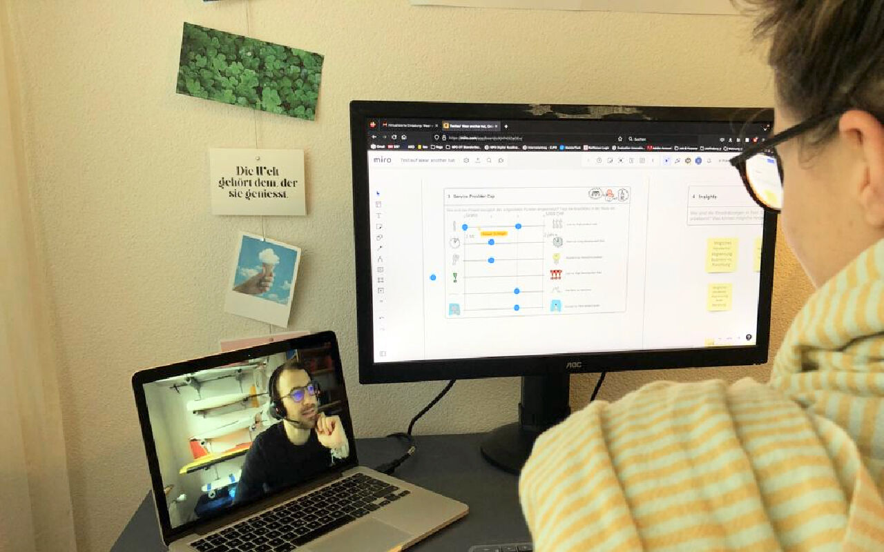 Digitale Durchführung mit Miroboard