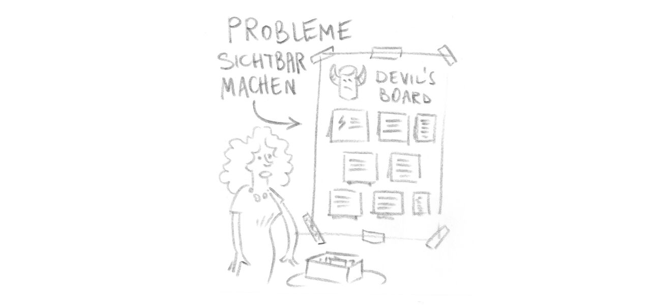 Sichtbarmachen der Probleme am Devil’s Board als ein wichtiger Bestandteil des Prozesses